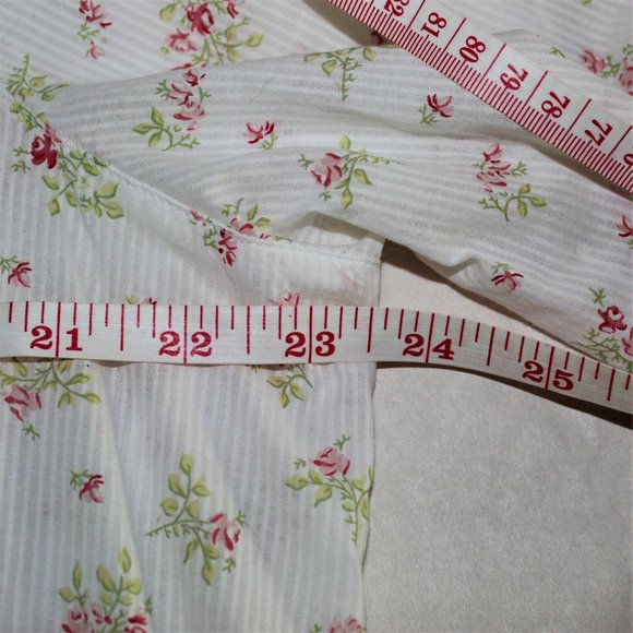 Eddie Bauer white floral button-up blouse - Picture 4 of 6